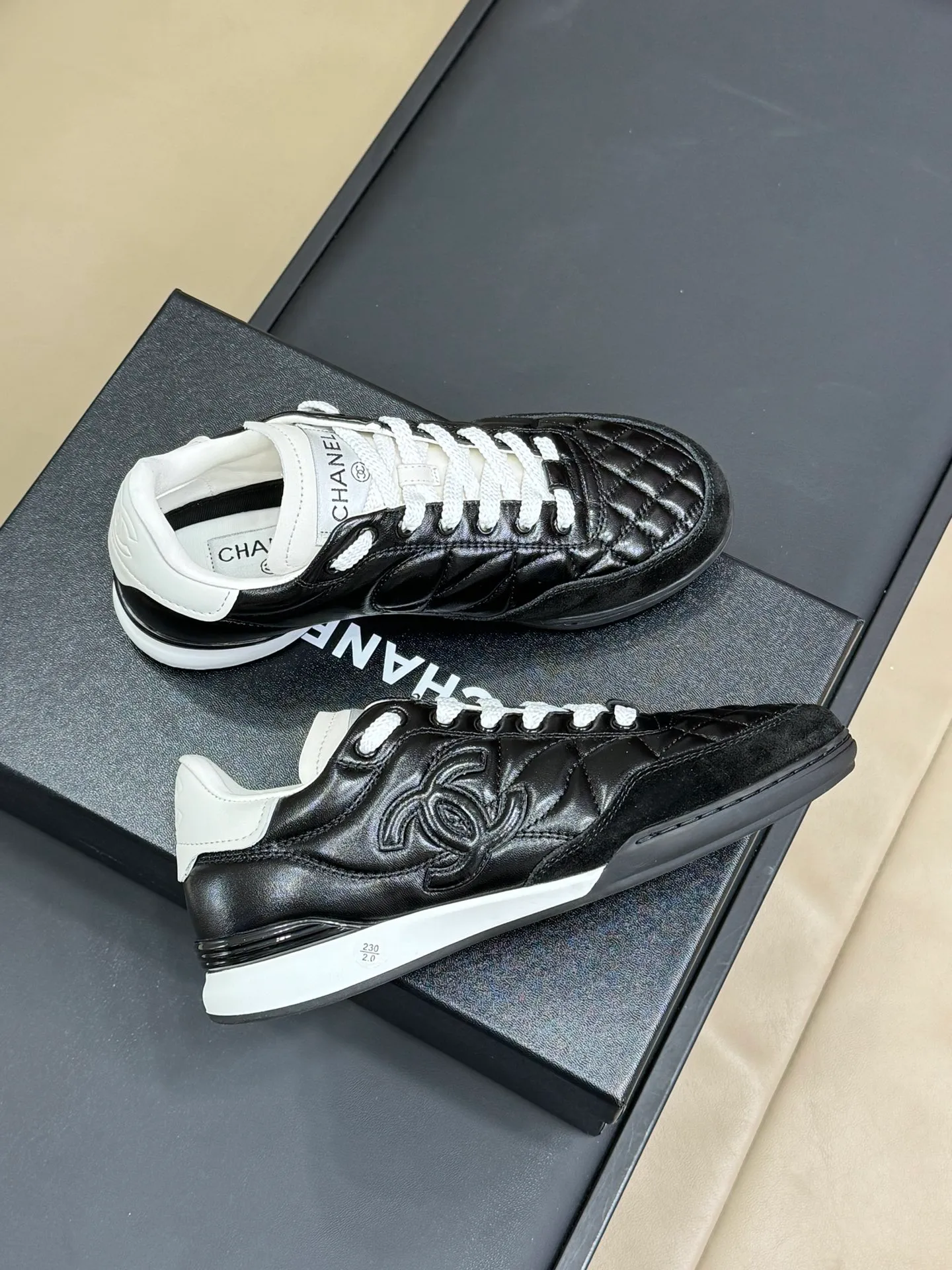 👟👟Ex-factory price 520👟👟 Women's shoes factory women's shoes women's clothing women's shoes women's clothing chanel 24b top sneakers new products 24 autumn and winter top sneakers, third generation top sneakers made of lambskin material, classic rhombus elements, extremely easy to wear, full of fashionability 💯high-quality goods size 35-41